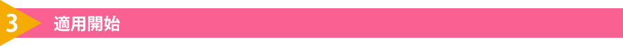 3.適用開始